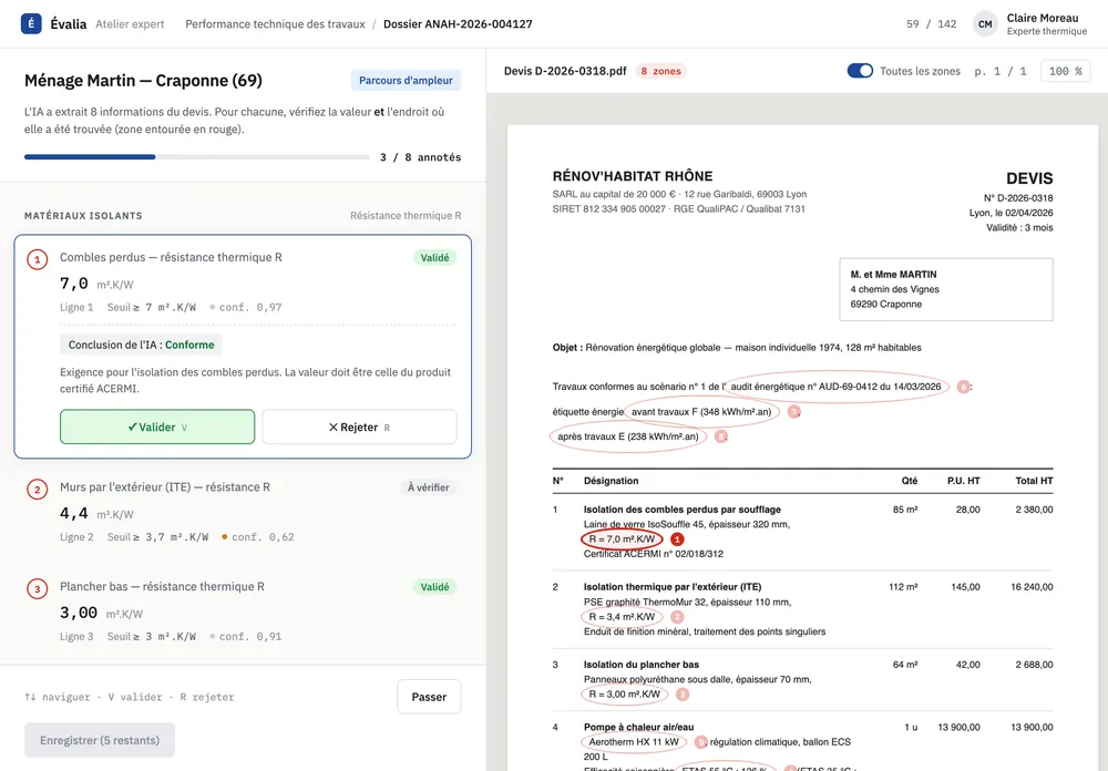 Application interne d'évaluation des demandes de subventions pour rénovation énergétique